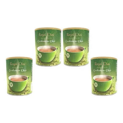 Royal Chai Elaichi Sweetened 400g (Pack of 4), Premium Instant Tea, Cardamom Tea Natural Instant