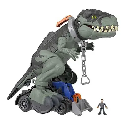 Imaginext Jurassic World Dominion Mega Stomp & Rumble Giga Dino and Owen, 16-Inch Tall Dinosaur 