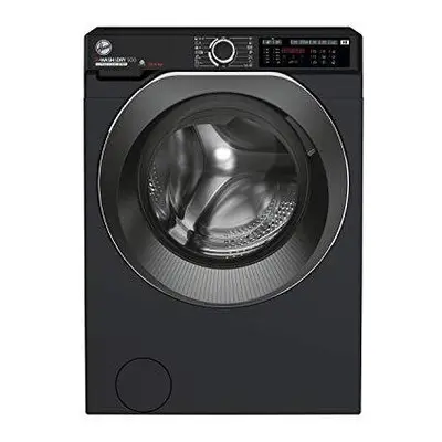 Hoover H-Wash HD4106AMBCB Free Standing Washer Dryer, WiFi Connected, A Rated, kg/6 kg, rpm, Bla