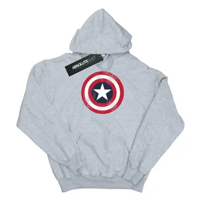 Marvel Girls Captain America Distressed Shield Hoodie