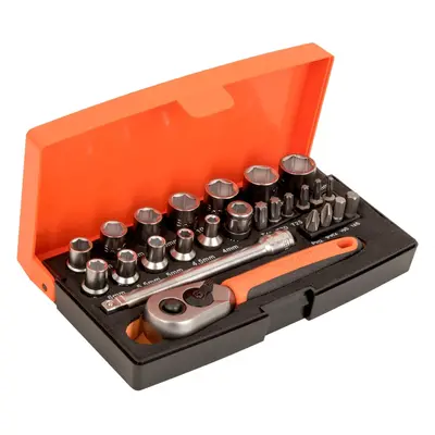 Bahco 25pc Socket Set - 1/4 Inch Drive