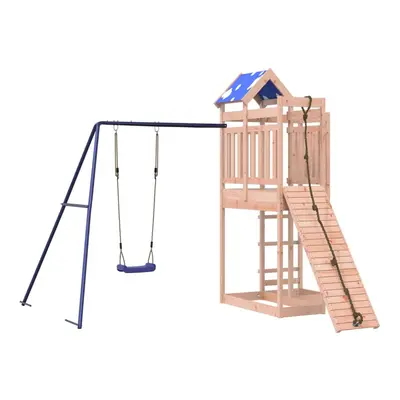 vidaXL Outdoor Playset Garden Playhouse Kids Playground Solid Wood Douglas