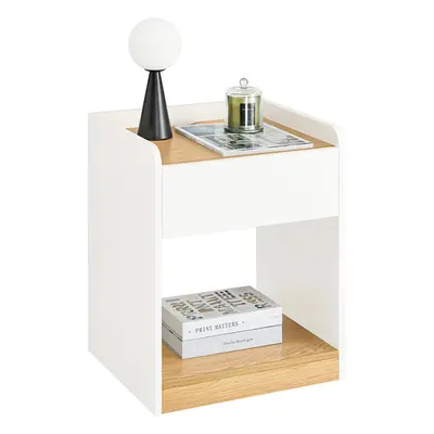 SoBuy FBT128-WN Bedside Table Nightstand Side Table End Table