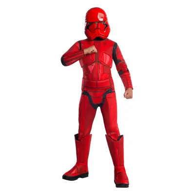 (S, Red) Star Wars Boys Deluxe Stormtrooper Costume