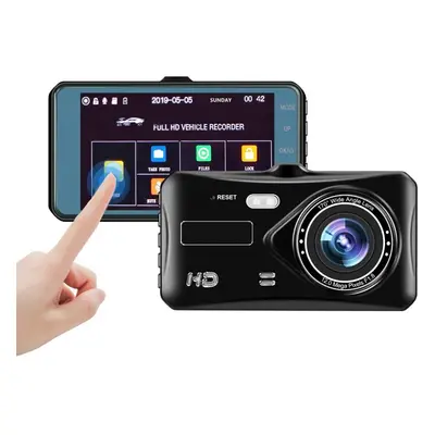 Car Video Recorder Dash Cam Dual Lens HD 1080P Auto Digital 4'' IPS Touch Screen DVR Camera G-Se