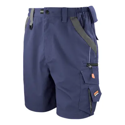 (3XL, Navy/Black) Result Workguard Unisex Technical Work Shorts