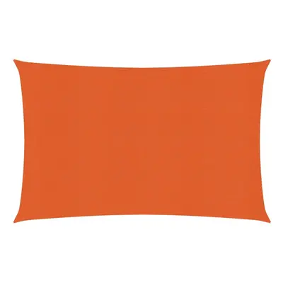 vidaXL Sunshade Sail g/mÂ² Orange 2.5x4 m HDPE Outdoor Sunscreen Canopy