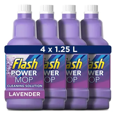 Flash Powermop Refill Liquid, Floor Cleaner, Lavender, Litres (1.25 x 4)