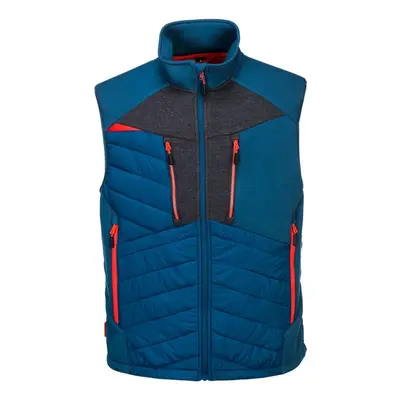 (M, Metro Blue) Portwest Mens DX4 Baffled Hybrid Gilet