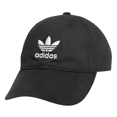 adidas Originals Men's Relaxed Fit Strapback Hat Black/White One Size