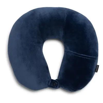 Brookstone Microbead Travel Head and Neck Pillow Lightweight and Plush with Phone or Headphone P