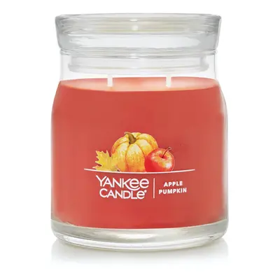 Yankee Candle Apple Pumpkin Scented Signature 13oz Medium Jar 2Wick Candle Over Hours of Burn Ti