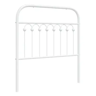 (white, cm) vidaXL Metal Headboard Bedroom Home Bed Header Bed Headboard White cm