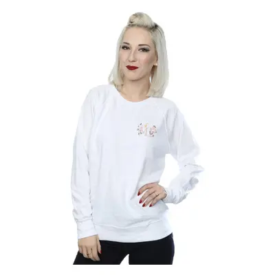 (L, White) Disney Womens/Ladies Mary Poppins Letter Breast Print Sweatshirt