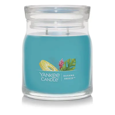 Yankee Candle Bahama Breeze Scented Signature 13oz Medium Jar 2Wick Candle Over Hours of Burn Ti