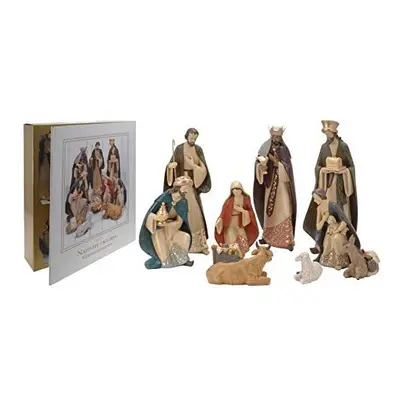 Carousel Home and Gifts Deluxe Christmas Nativity Set - Extra Large Traditional Crib Scene With 