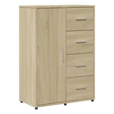 (sonoma oak) vidaXL Sideboard Cupboard Side Cabinet Highboard Sonoma Oak Engineered Wood