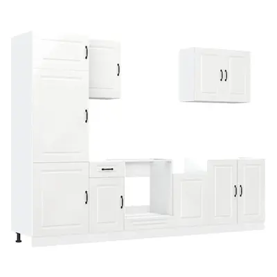 (high gloss white) vidaXL Kitchen Cabinet Set Piece Cupboard Storage Cabinet Engineered Wood