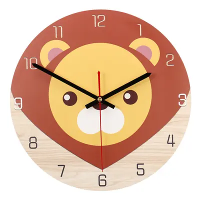 (B) 28cm Animal Mute Round Wall Clock Modern Home Living Room Kitchen Watch Decor