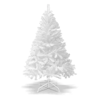 (7FT White) Artificial Christmas Tree with Sturdy Metal Stand