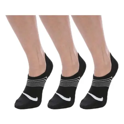 Nike Women's Everyday Plus Lightweight Training Footies (3 Pair) No Show Socks for Women with An