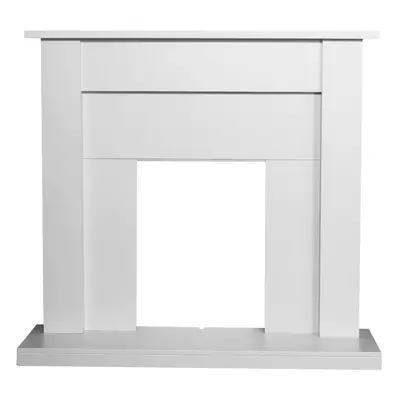 Adam Sutton Fireplace in Pure White, Inch