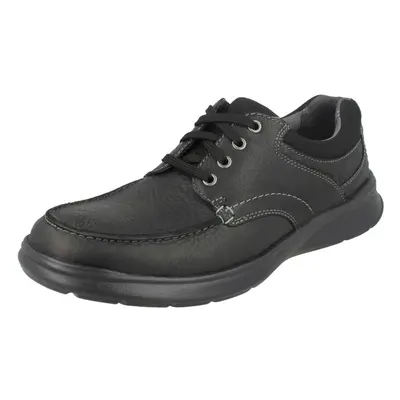 (UK 7, Black Oily (Black)) Mens Clarks Casual Shoes Cotrell Edge - G Fit