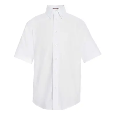 Tommy Hilfiger Big Short Sleeve Pinpoint Boys Oxford Collar Shirt Kid