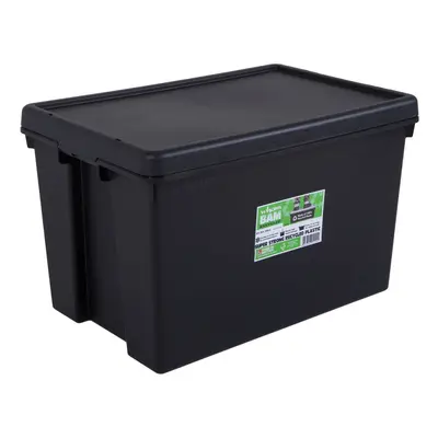 (62 Litre, Black) Wham Heavy Duty Box And Lid