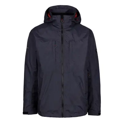 (XS, Flint Print) Trespass Mens Waterproof Jacket RipStop Cullahill