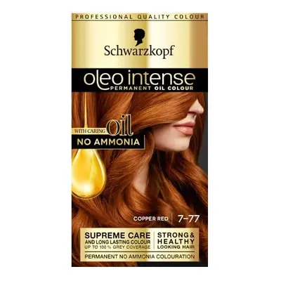 Schwarzkopf Oleo Intense, Permanent Copper Hair Dye, Ammonia Free, Up to Percent Grey Coverage, 