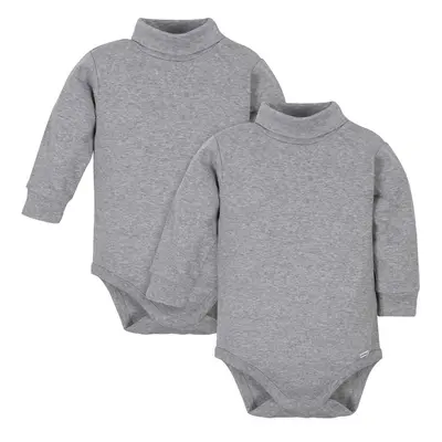 Gerber baby boys 2-pack Long Sleeve Turtleneck Onesies Bodysuits Footi