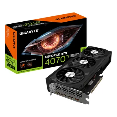 Gigabyte video card RTX 4070Ti SUPER GV-N407TSWF3OC-16GD GDDR6X 256bit