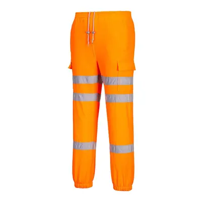 (S R, Orange) Portwest Mens RT48 Triple Band Jogging Bottoms