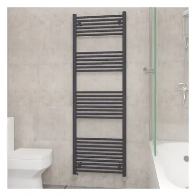 (1800x600mm, Anthracite) NRG Straight Central Heating Towel Rail Bathroom Heated Rad Radiators L