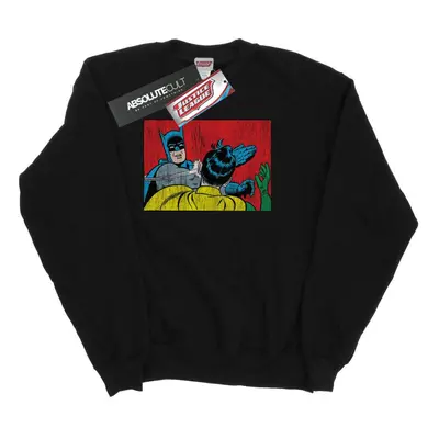 (S, Black) DC Comics Womens/Ladies Batman Robin Slap Sweatshirt