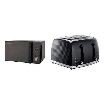 RHM2076B Litre W Black Digital Solo Microwave with Power Levels, Auto Cook Menus, Clock & Timer,