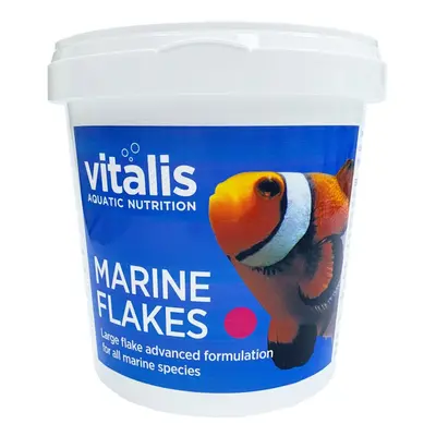 (90g) Vitalis Marine Flakes Fish Food for Marine Reef Aquarium Fish Tank