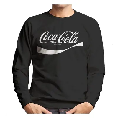 (2XL, Black) Coca Cola Swoosh Logo Men's Sweatshirt