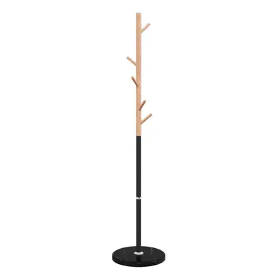 vidaXL Coat Stand Coat Rack Clothes Stand Coat Hanger Black Powder-coated Iron