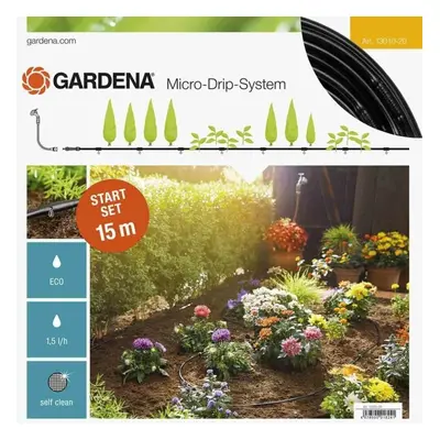 GARDENA Starter Set Rows of Plants S: Micro-Drip System for water-saving irrigation of plant row