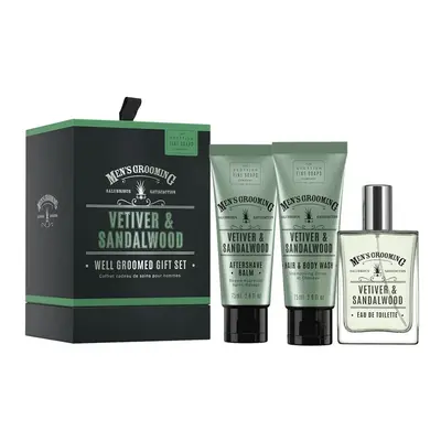 Scottish Fine Soaps Vetiver & Sandalwood Well Groomed Gift Set