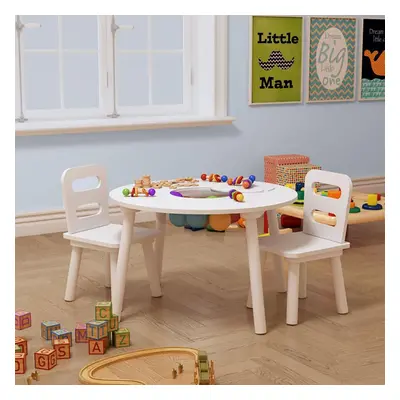 Children Table and Chairs with Storage Kids Bedroom Furniture