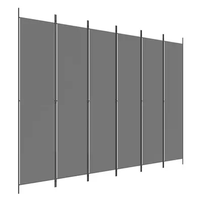 (anthracite, x cm) vidaXL 6-Panel Room Divider Fabric Privacy Screen Paravent Multi Colours/Size