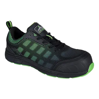 (9 UK, Black/Green) Portwest Mens Ogwen Low Cut Safety Trainers