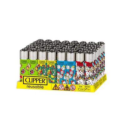 40 Clipper CP11RH Classic Large Flint Luck Is On Fire Lighters - CLC1357UKH