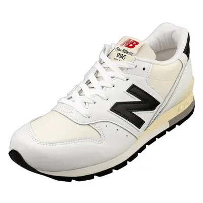 (9.5) New Balance Made In Usa Mens Casual Trainers in White Black