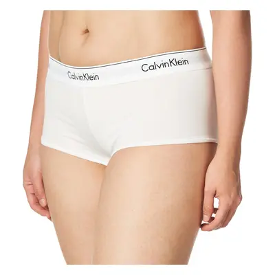 Calvin Klein Women's Modern Cotton Boyshort Panty White Small