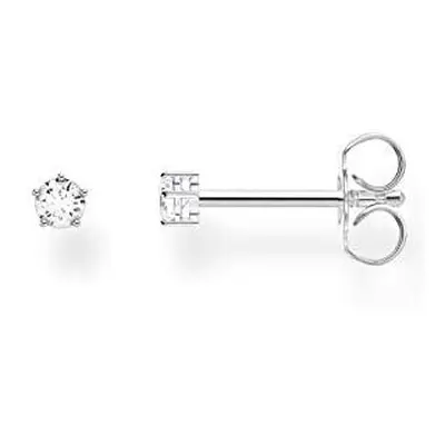 Thomas Sabo Ladies Single Stud Earring White Stone Small Sterling Silver