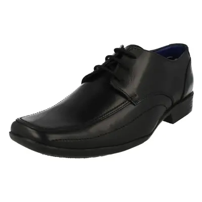 (UK 7, Black) Mens Lambretta Formal Lace Up Shoes